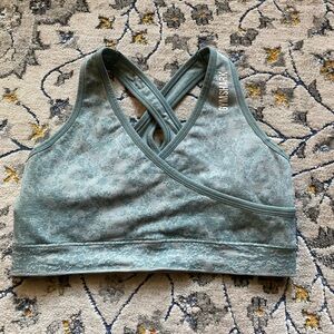 Gymshark Adapt Camouflage Cross-Back Wrap Sports Bra